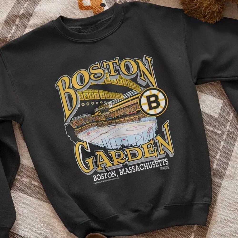 Boston Bruins Garden Arena Sweatshirt Massachusetts Nhl Hockey Sweater